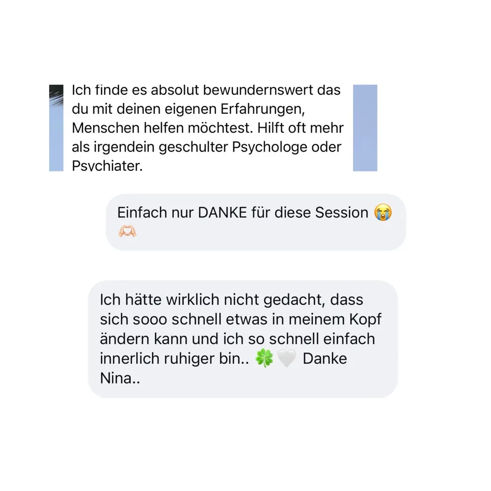 WhatsApp-Nachricht einer Kundin